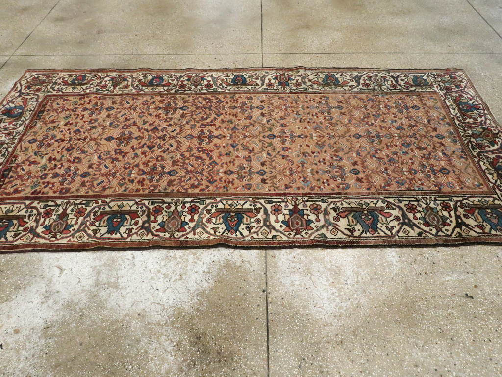 Antique Persian Malayer Wide Gallery Runner, No.8422 - Staging