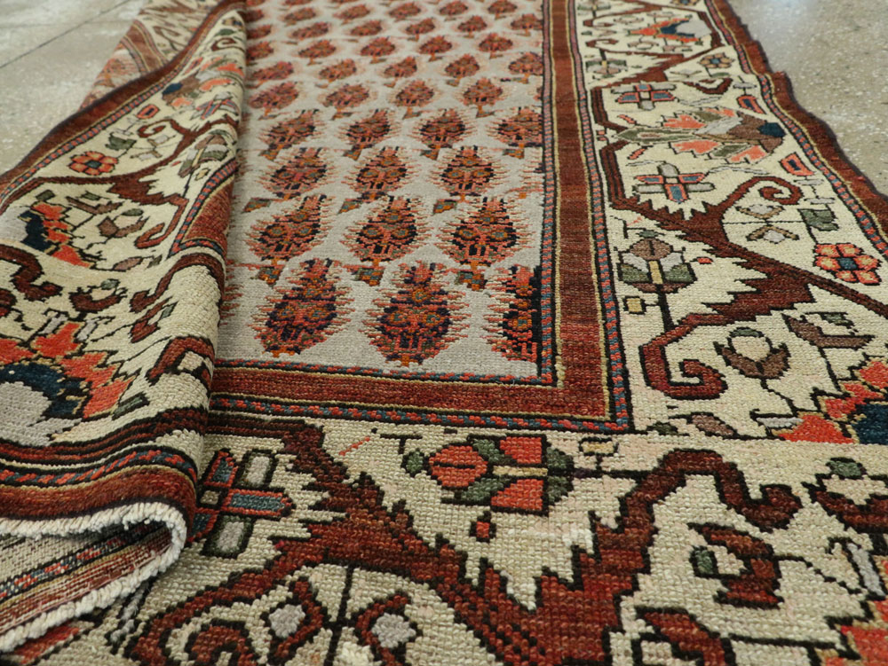 Antique Persian Malayer Runner, No.8423 - Staging