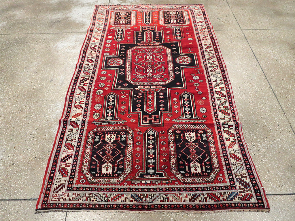 Vintage Shirvan Rug, No.8424 - Staging