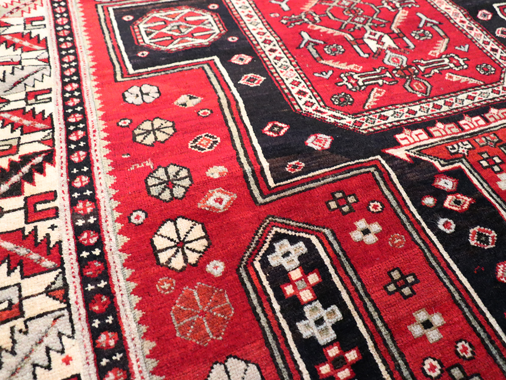 Vintage Shirvan Rug, No.8424 - Staging