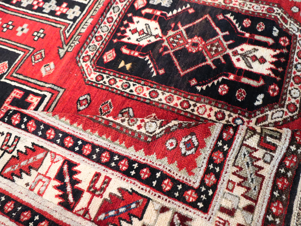 Vintage Shirvan Rug, No.8424 - Staging