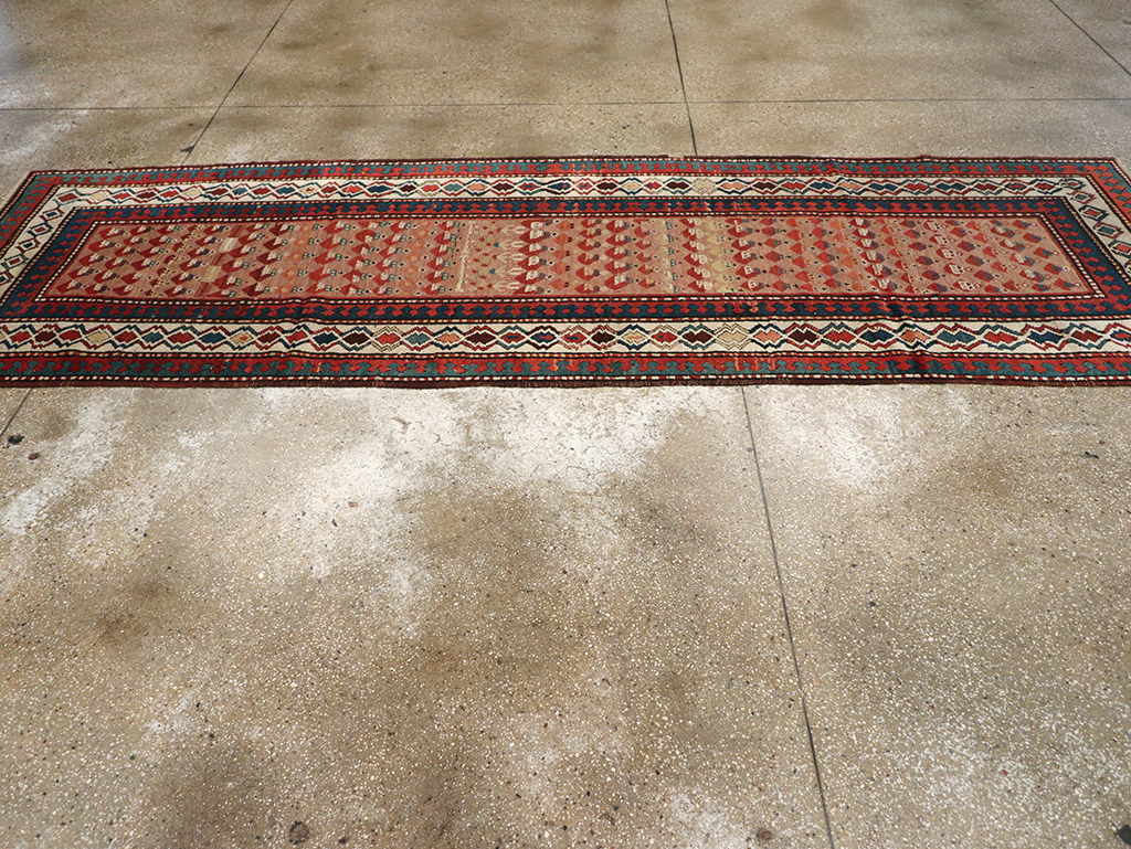 Antique Caucasian Kazak Rug, No.8429 - Staging