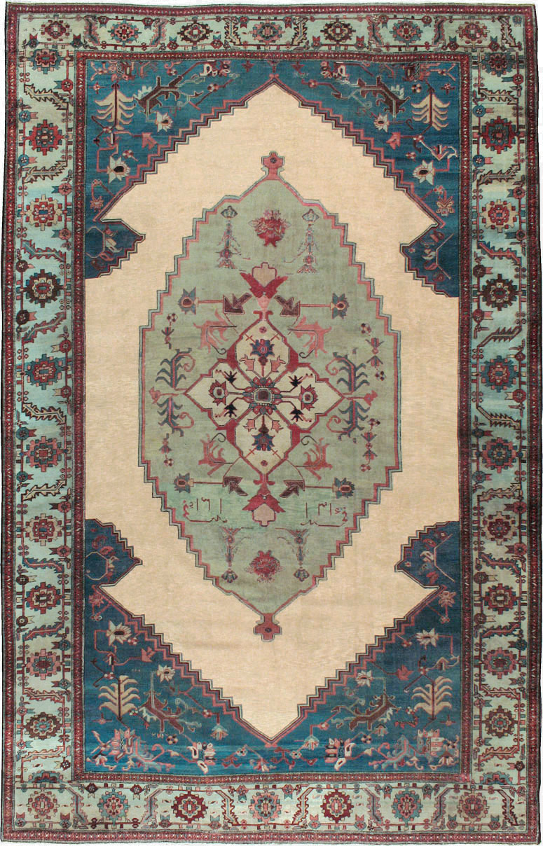 Antique Persian Bakshaish Carpet, No.8455 - Staging