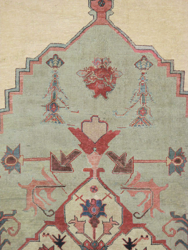 Antique Persian Bakshaish Carpet, No.8455 - Staging