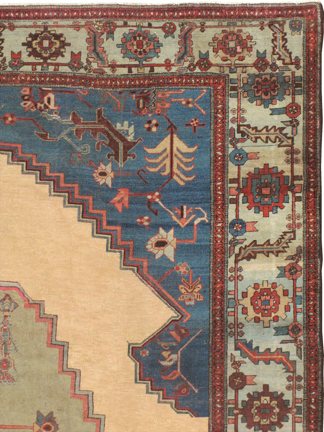 Antique Persian Bakshaish Carpet, No.8455 - Staging