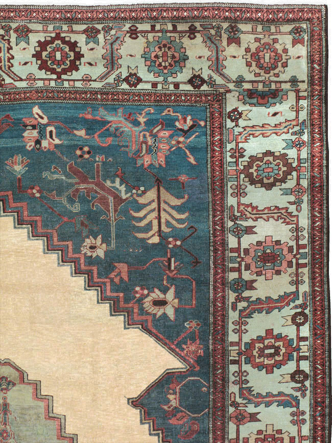 Antique Persian Bakshaish Carpet, No.8455 - Staging