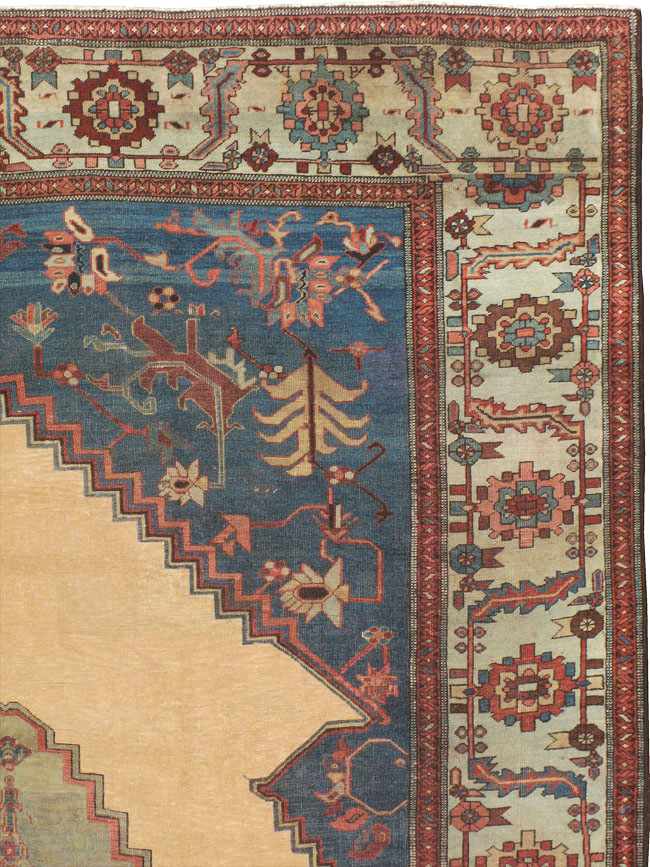 Antique Persian Bakshaish Carpet, No.8455 - Staging