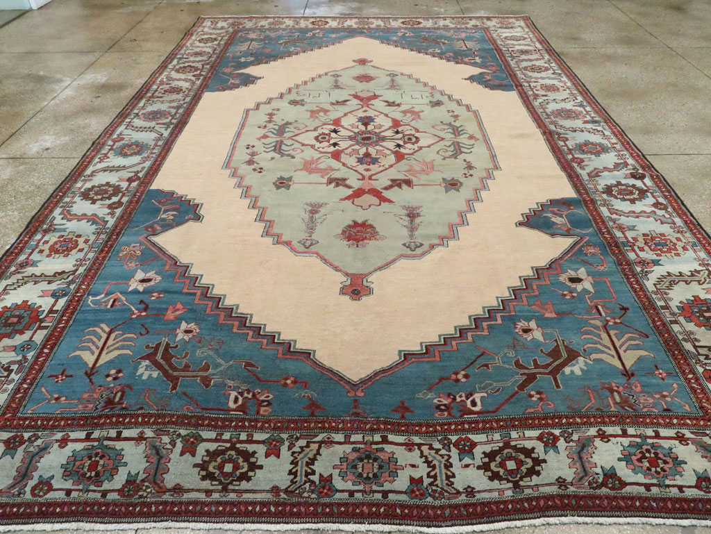 Antique Persian Bakshaish Carpet, No.8455 - Staging