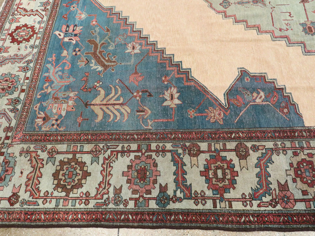 Antique Persian Bakshaish Carpet, No.8455 - Staging