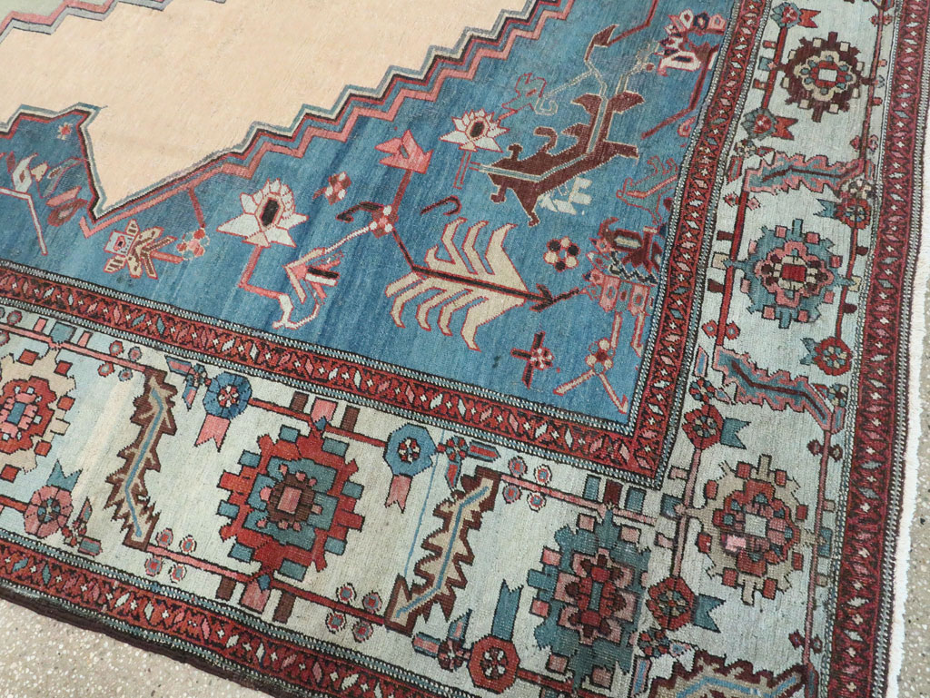 Antique Persian Bakshaish Carpet, No.8455 - Staging