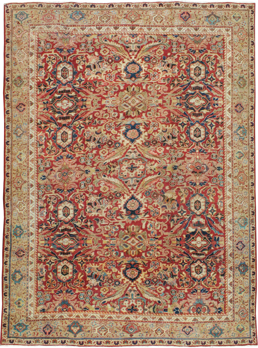 Vintage Persian Mahal Carpet, No.8464 - Staging