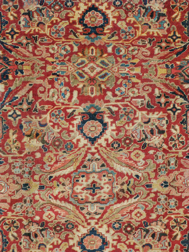 Vintage Persian Mahal Carpet, No.8464 - Staging
