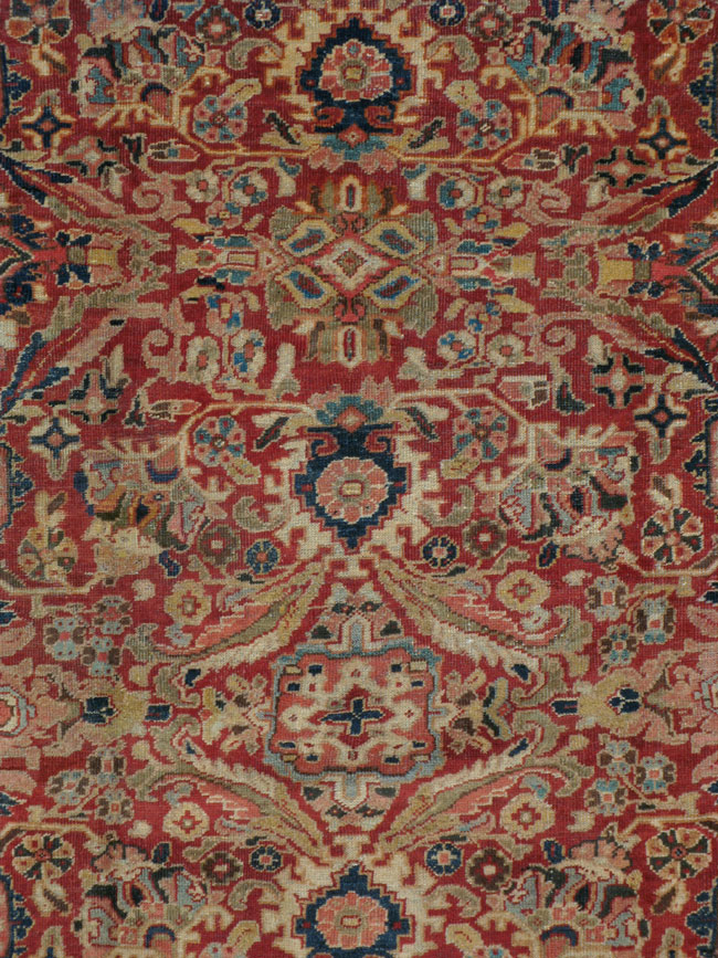 Vintage Persian Mahal Carpet, No.8464 - Staging