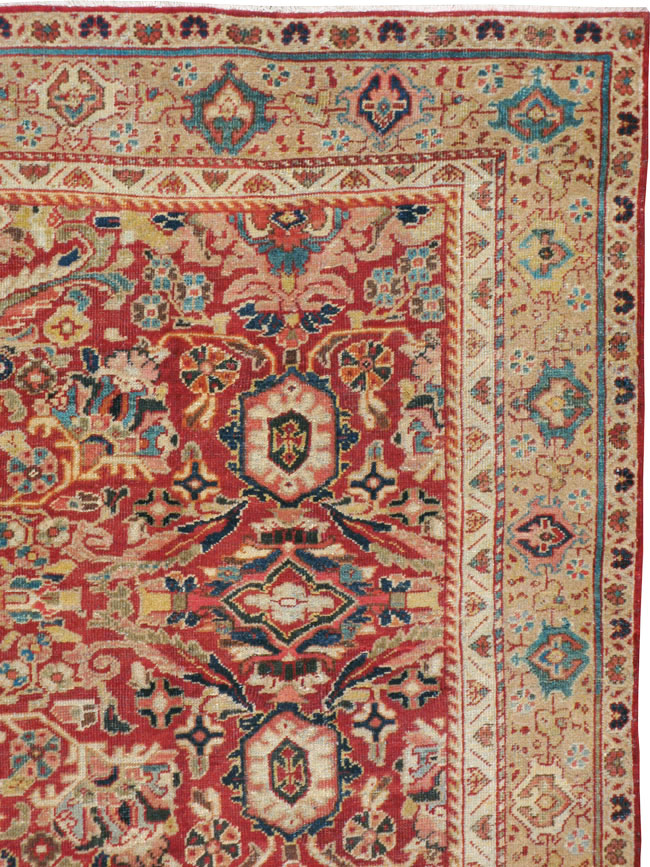 Vintage Persian Mahal Carpet, No.8464 - Staging