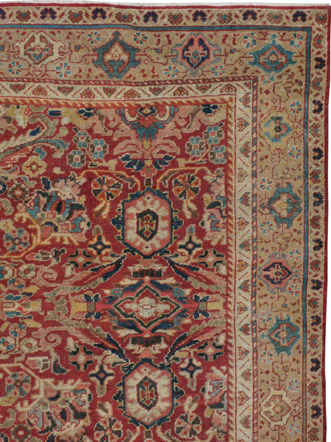 Vintage Persian Mahal Carpet, No.8464 - Staging