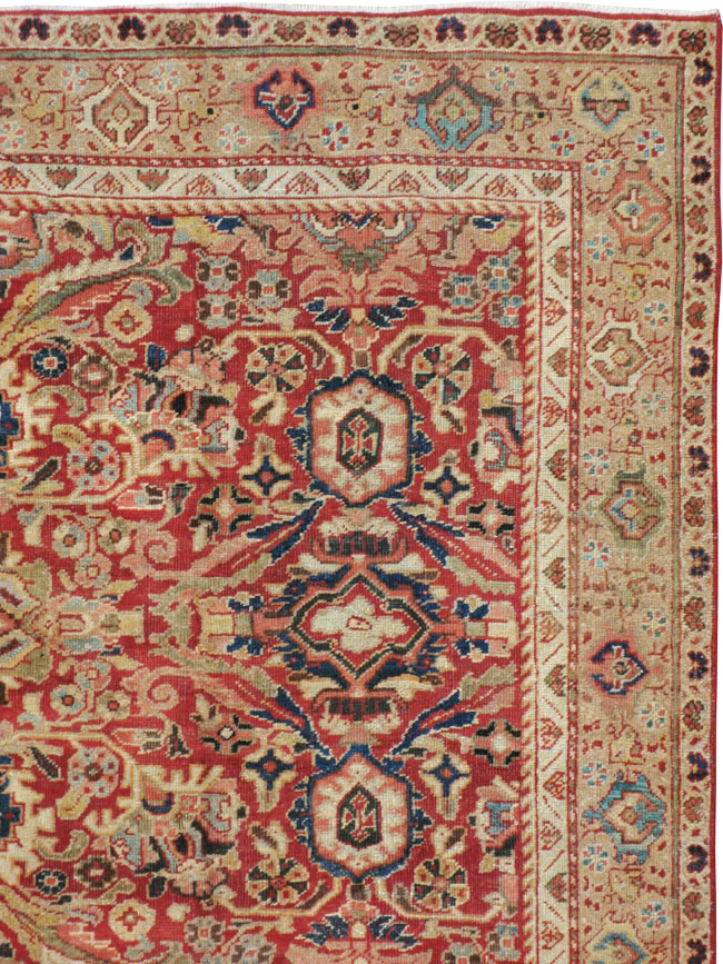 Vintage Persian Mahal Carpet, No.8464 - Staging