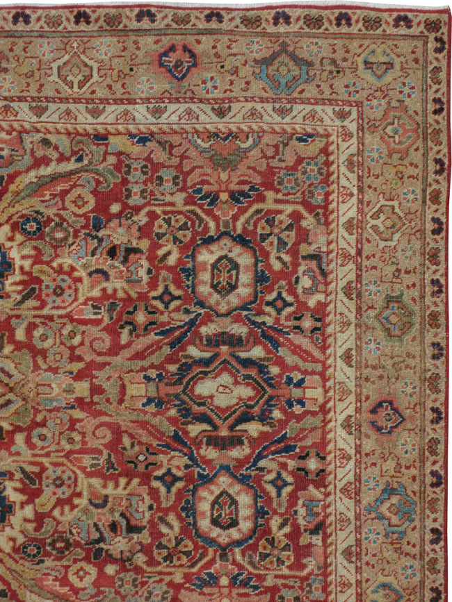 Vintage Persian Mahal Carpet, No.8464 - Staging