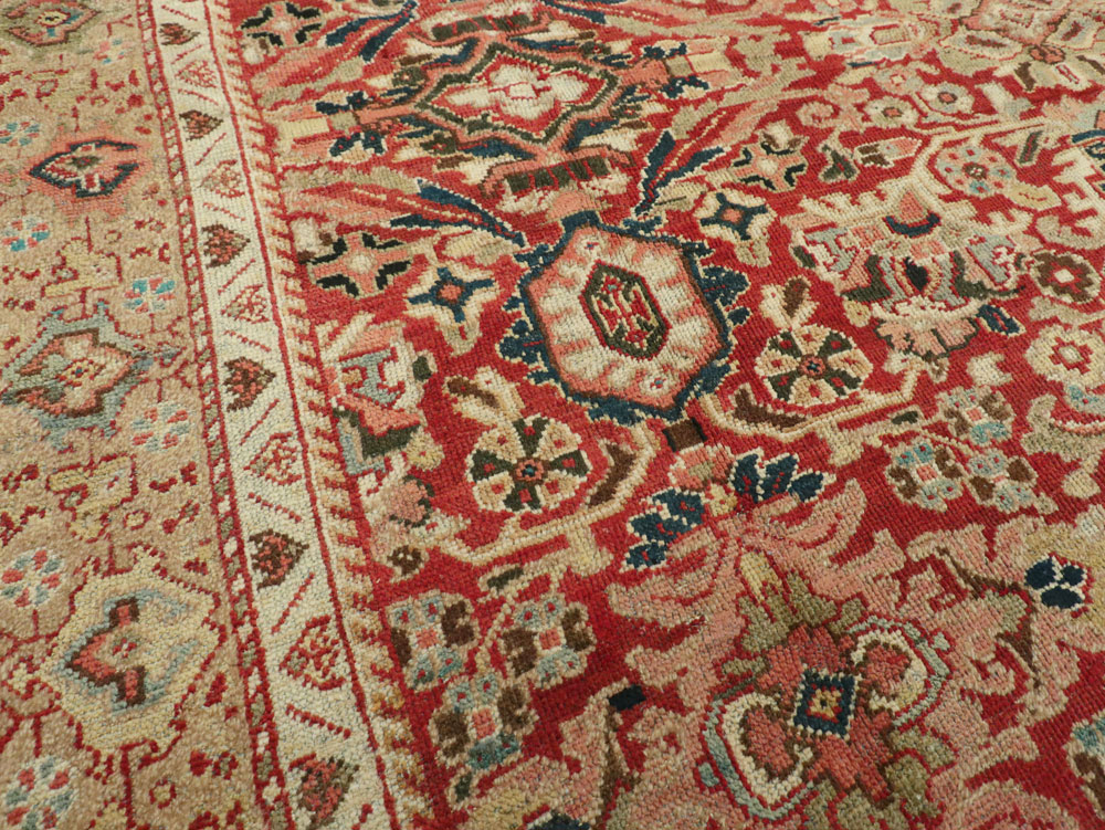 Vintage Persian Mahal Carpet, No.8464 - Staging