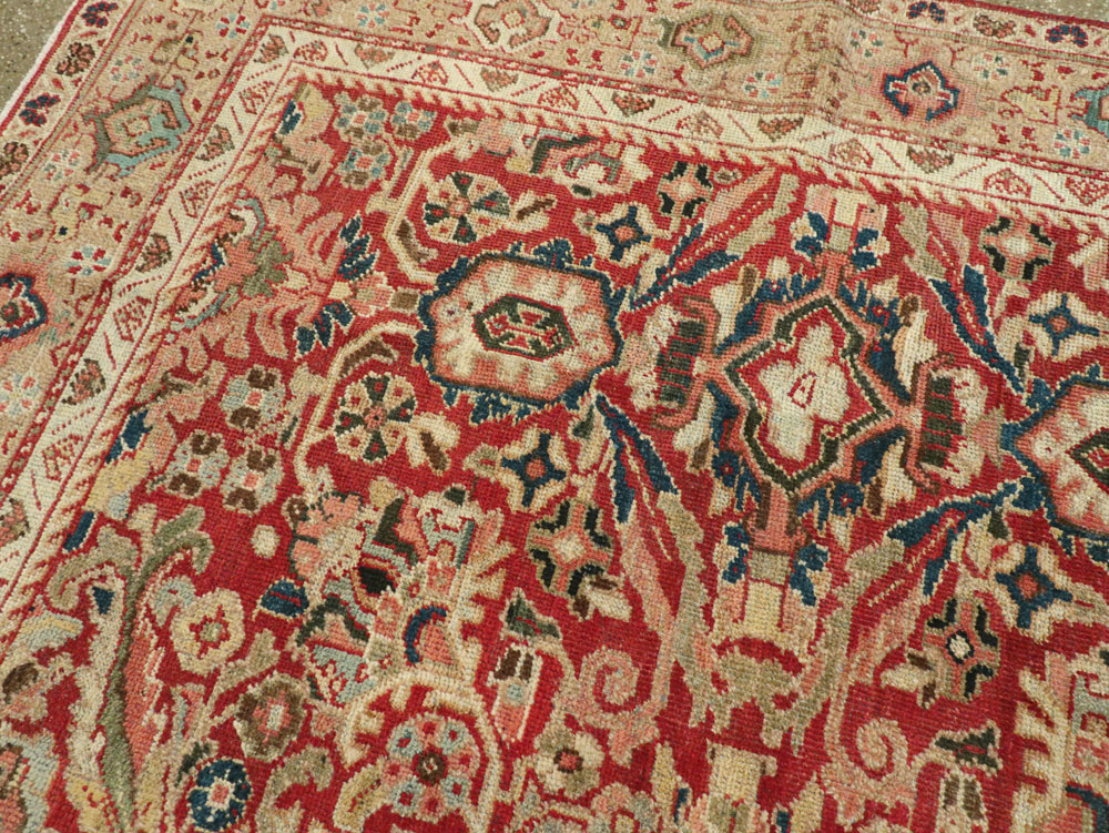 Vintage Persian Mahal Carpet, No.8464 - Staging