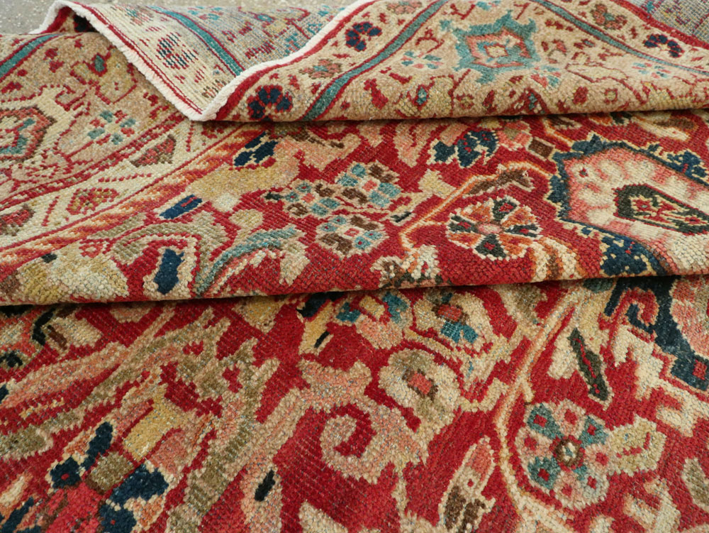 Vintage Persian Mahal Carpet, No.8464 - Staging