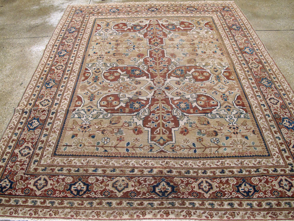 Antique Persian Mahal Carpet, No.8470 - Staging