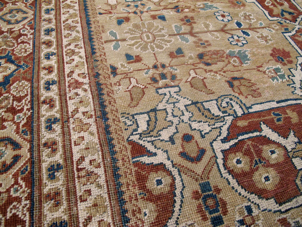 Antique Persian Mahal Carpet, No.8470 - Staging