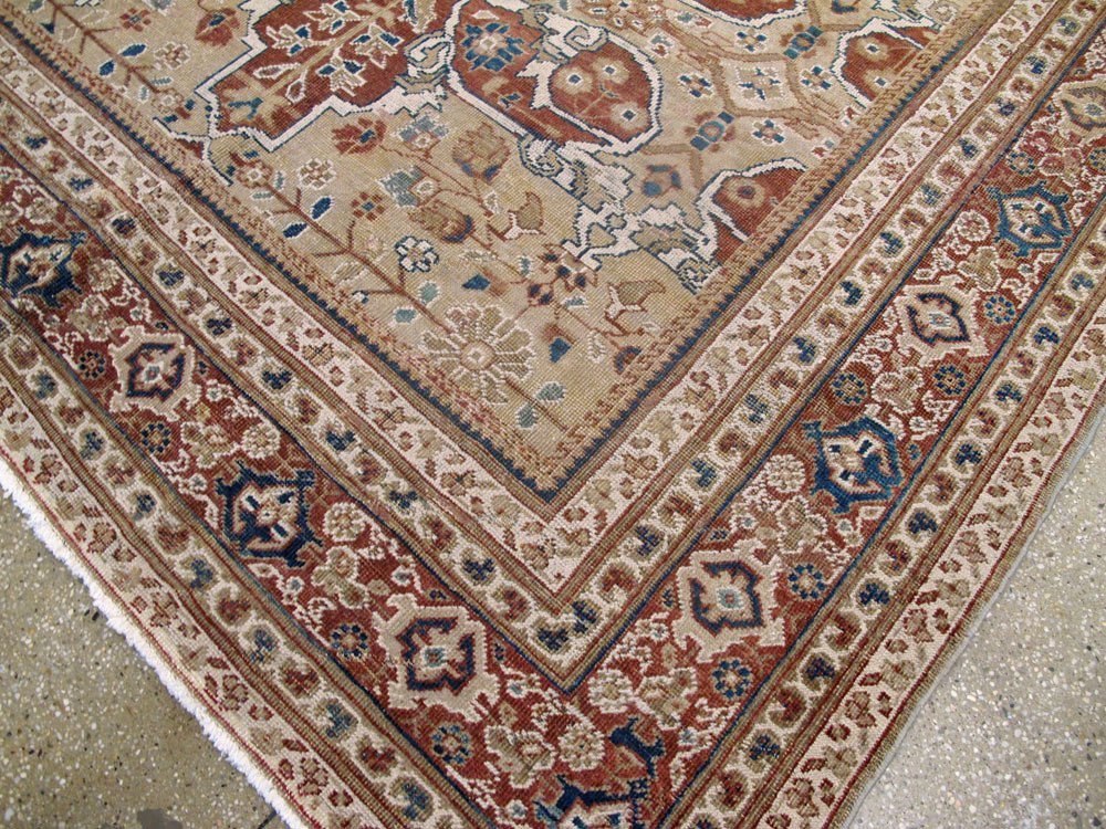 Antique Persian Mahal Carpet, No.8470 - Staging