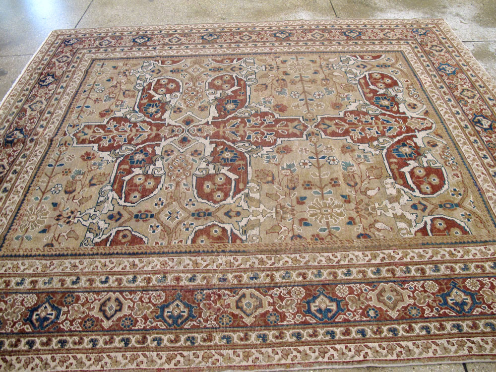 Antique Persian Mahal Carpet, No.8470 - Staging