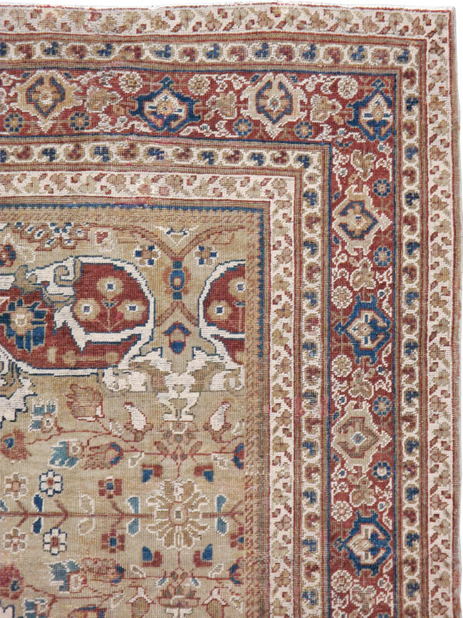 Antique Persian Mahal Carpet, No.8470 - Staging
