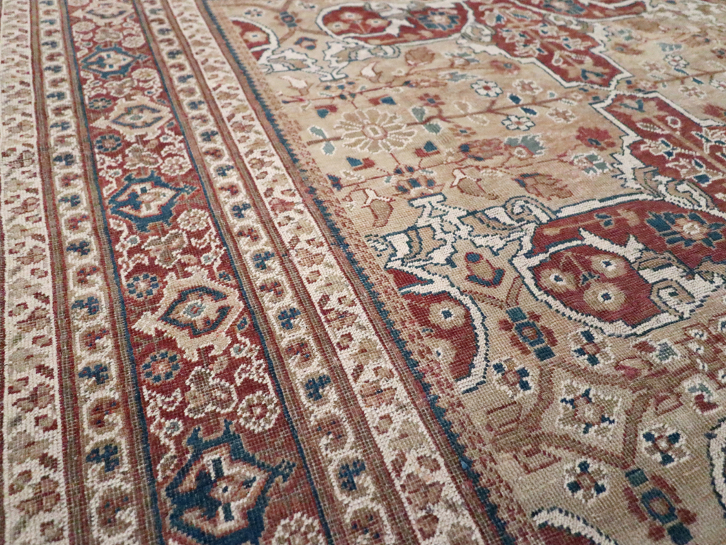 Antique Persian Mahal Carpet, No.8470 - Staging