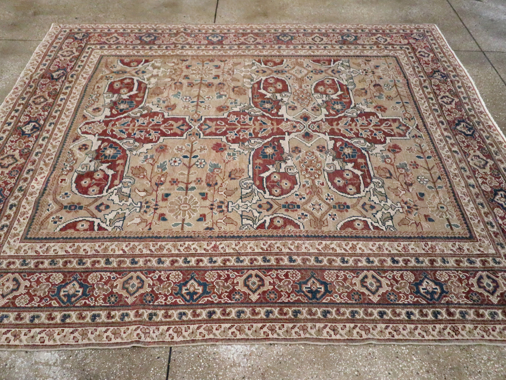 Antique Persian Mahal Carpet, No.8470 - Staging