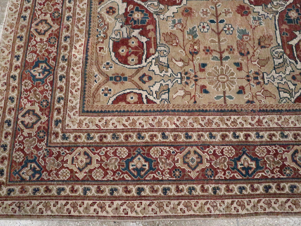 Antique Persian Mahal Carpet, No.8470 - Staging
