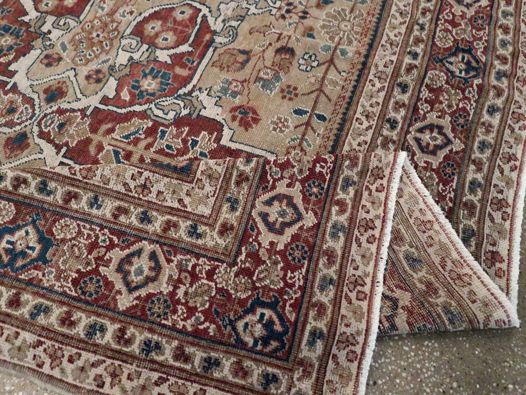 Antique Persian Mahal Carpet, No.8470 - Staging