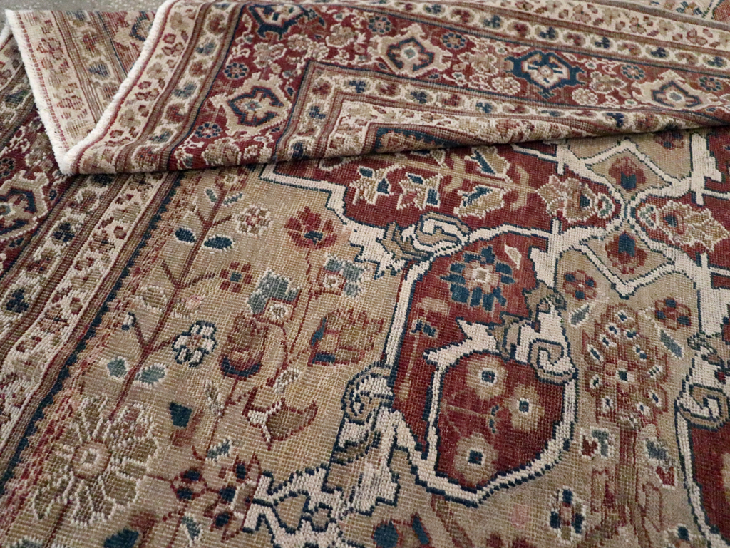Antique Persian Mahal Carpet, No.8470 - Staging