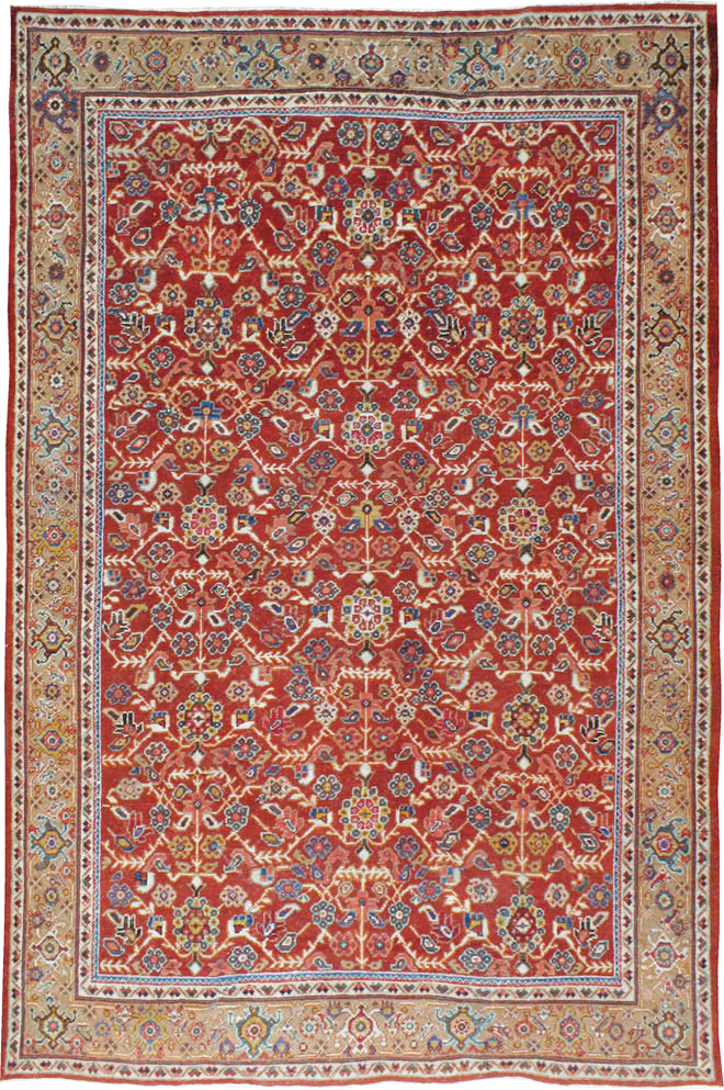 Antique Persian Mahal Carpet, No.8472 - Staging