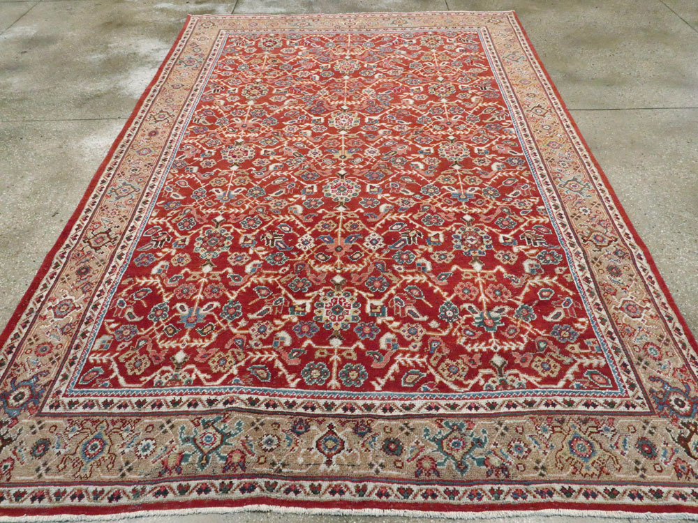 Antique Persian Mahal Carpet, No.8472 - Staging