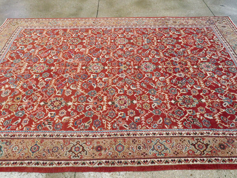Antique Persian Mahal Carpet, No.8472 - Staging