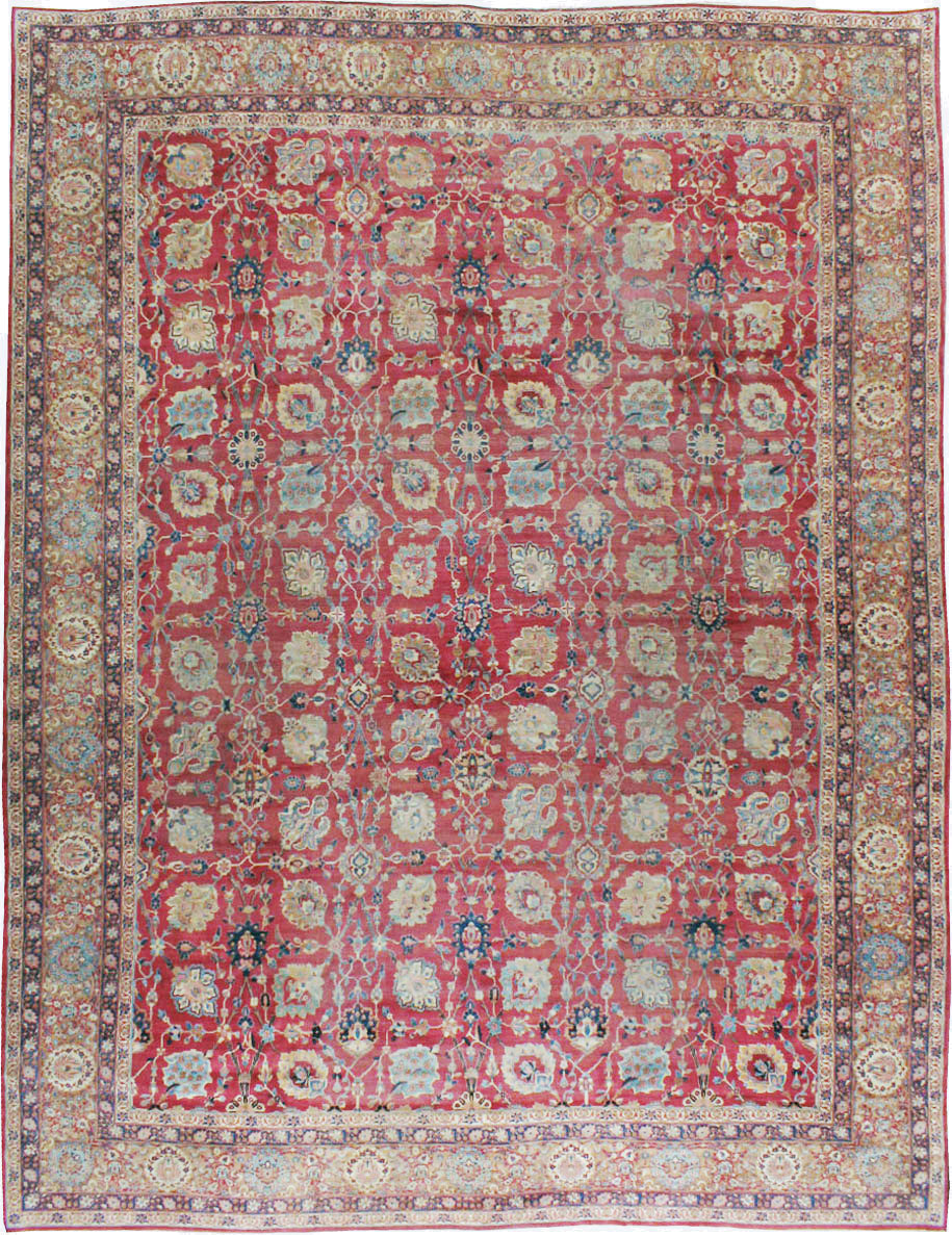 Antique Persian Kerman Carpet, No.8480 - Staging