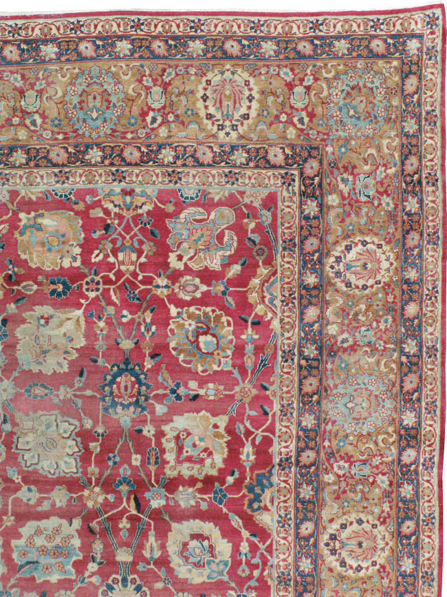Antique Persian Kerman Carpet, No.8480 - Staging