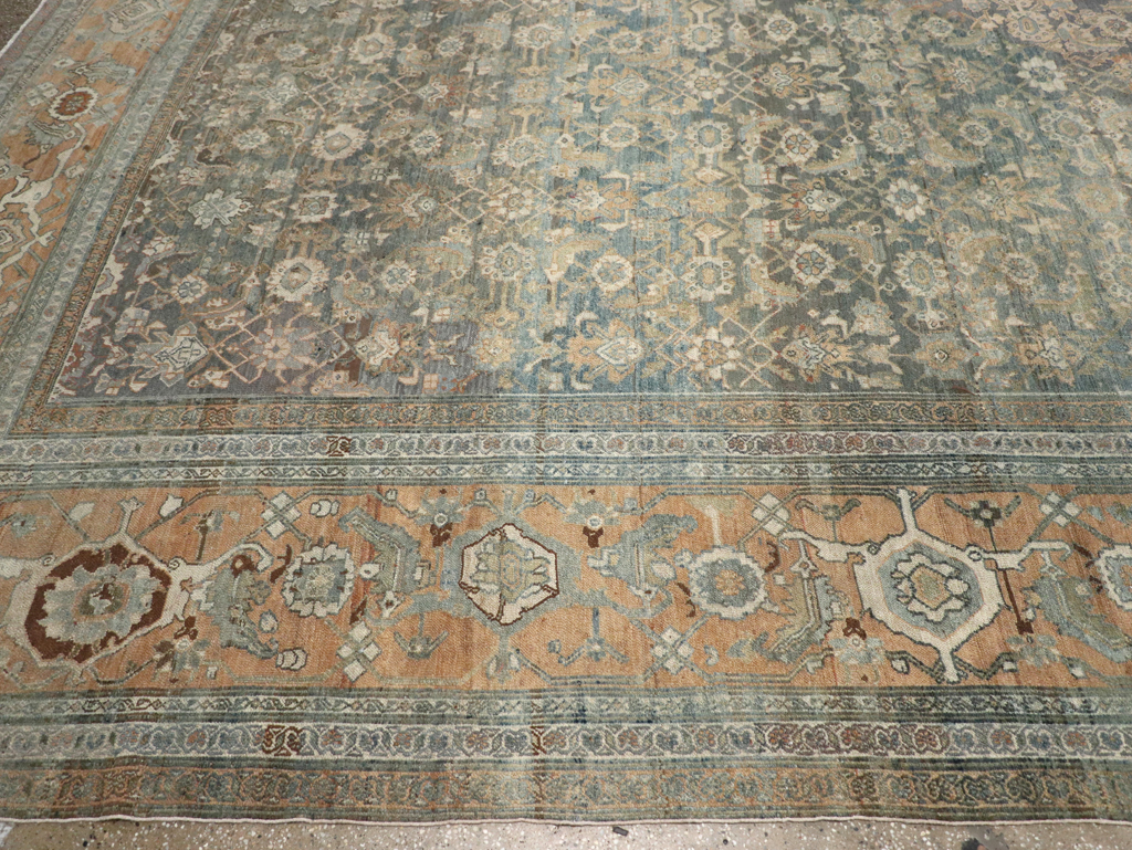 Antique Persian Bibikabad Carpet, No.8484 - Staging