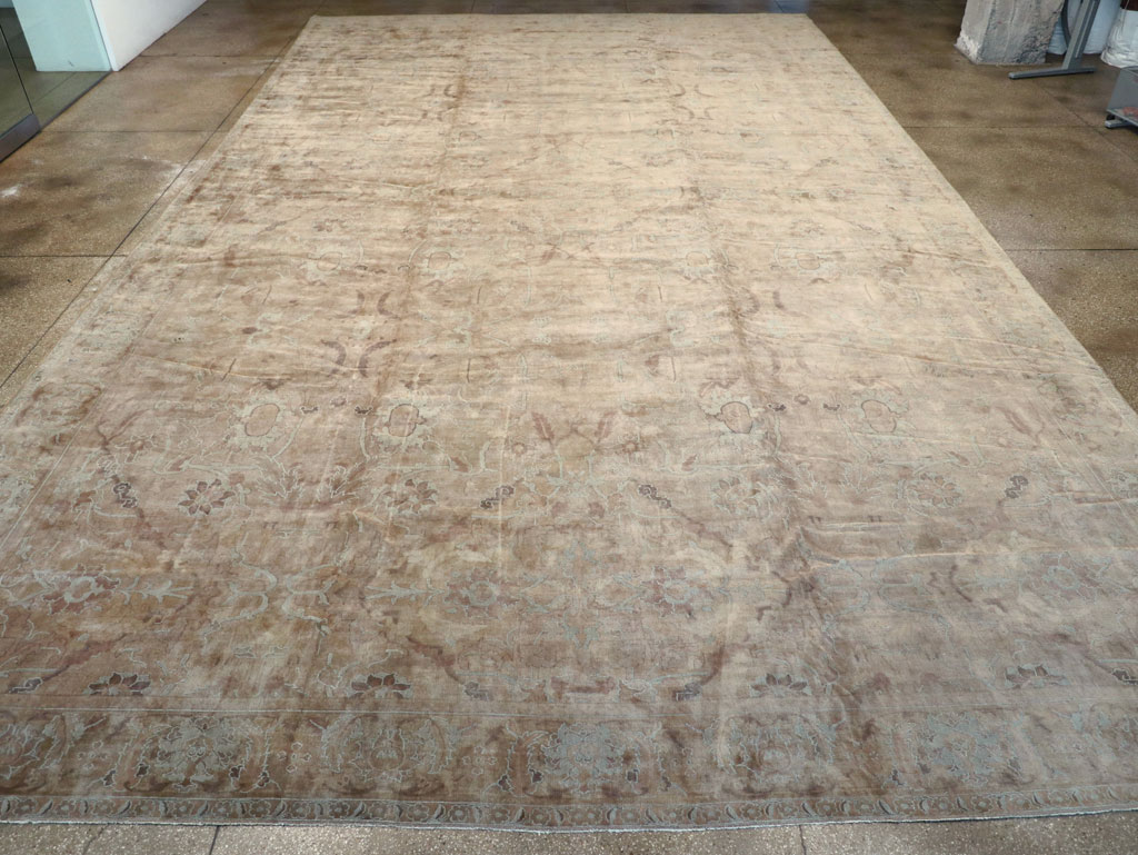 Antique Indian Agra Carpet, No.8497 - Staging