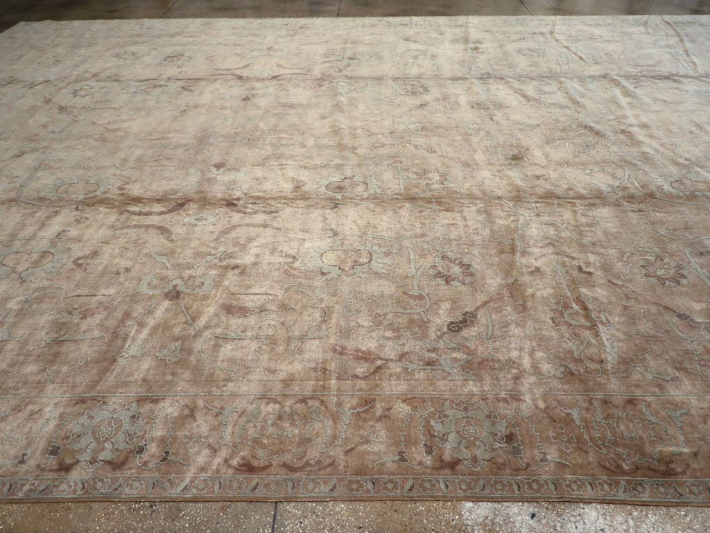 Antique Indian Agra Carpet, No.8497 - Staging