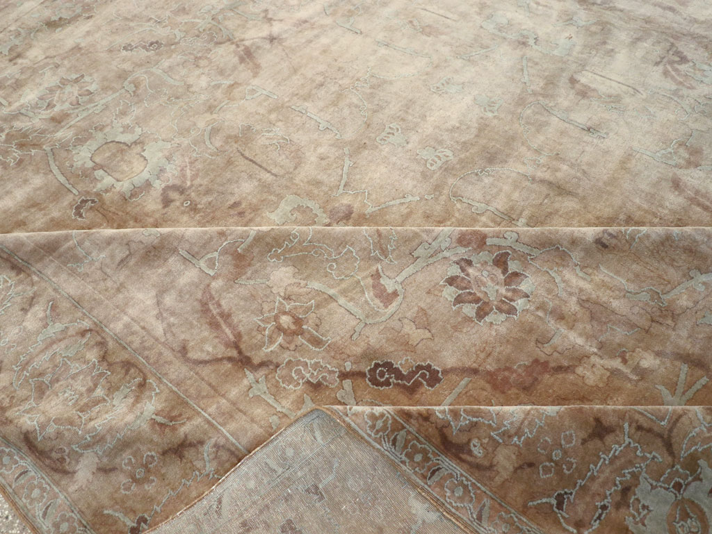 Antique Indian Agra Carpet, No.8497 - Staging