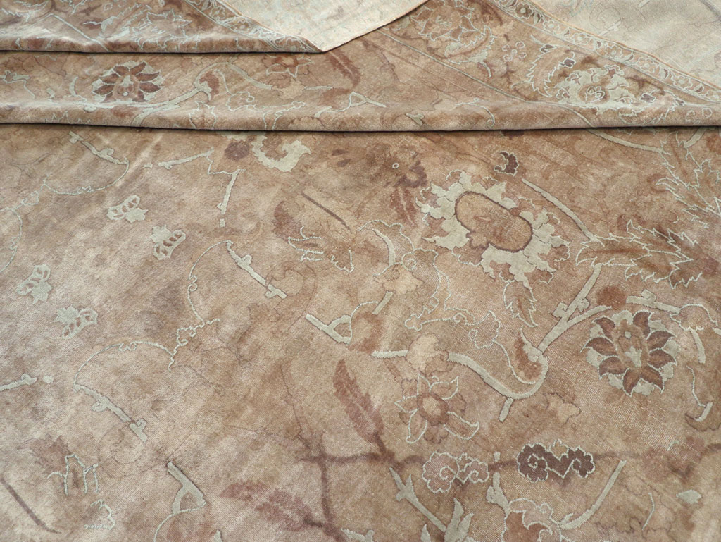 Antique Indian Agra Carpet, No.8497 - Staging