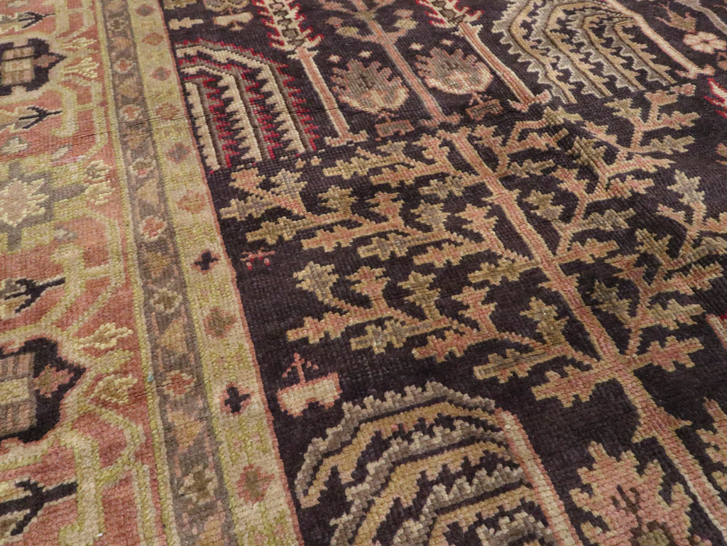 Antique Turkish Oushak Carpet, No.8507 - Staging