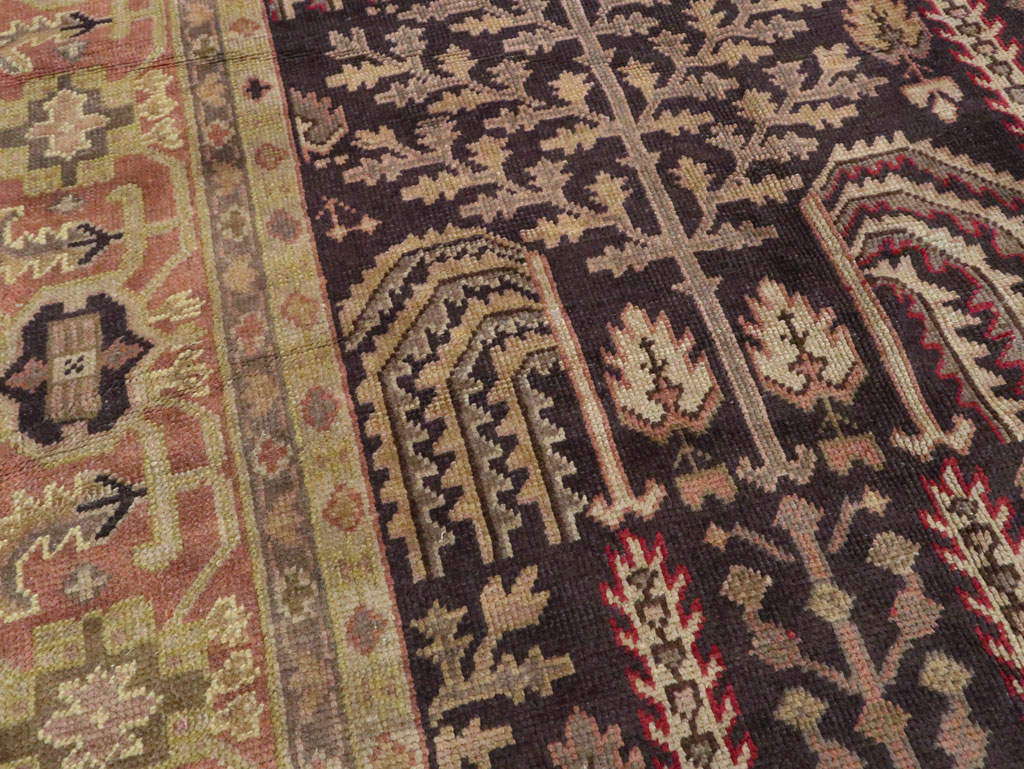 Antique Turkish Oushak Carpet, No.8507 - Staging