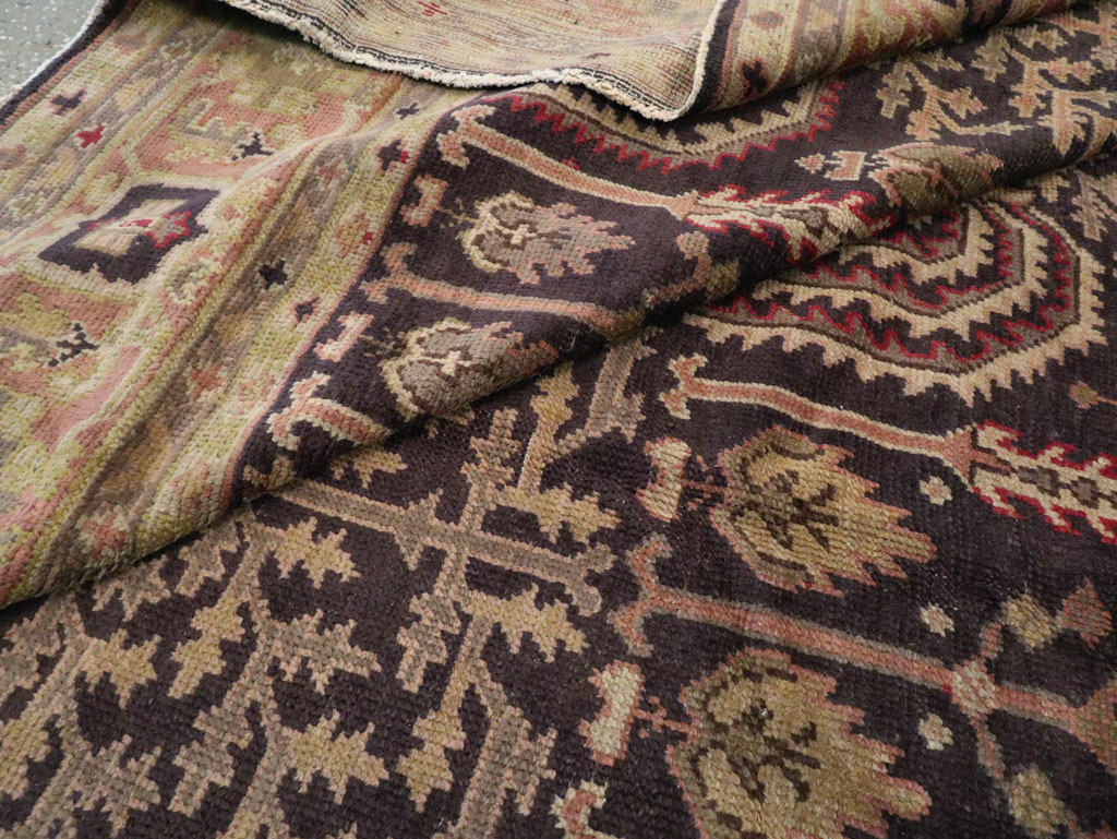 Antique Turkish Oushak Carpet, No.8507 - Staging