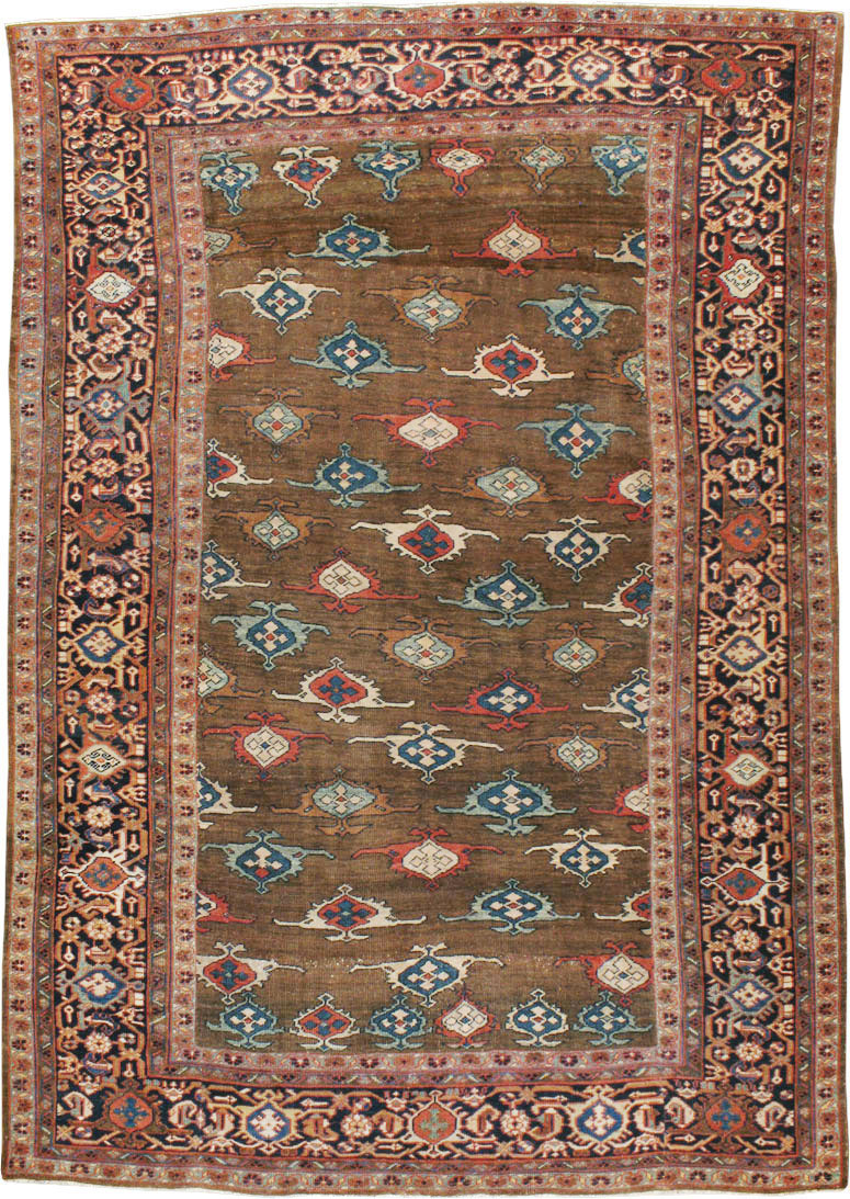 Antique Persian Mahal Carpet, No.8538 - Staging