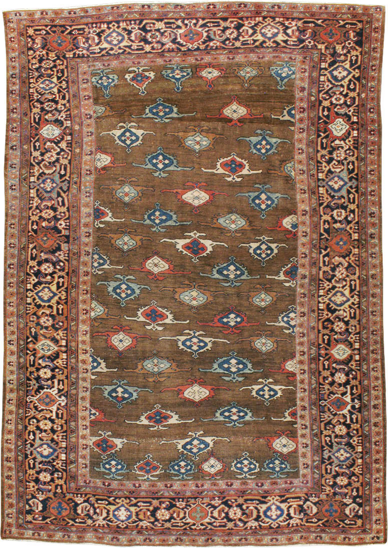 Antique Persian Mahal Carpet, No.8538 - Staging