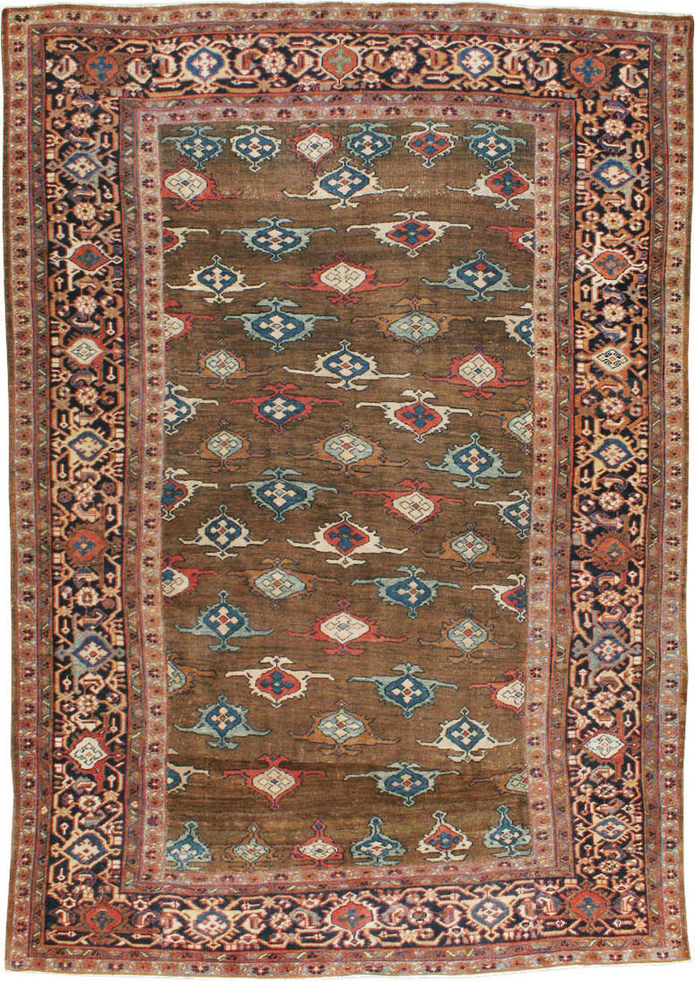 Antique Persian Mahal Carpet, No.8538 - Staging